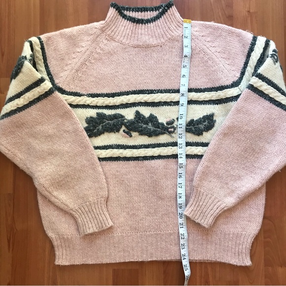 ESPRIT SPORT | Vintage 80’s Sporty Pink & Grey Wool Blend Knit Sweater Size L - Picture 11 of 13